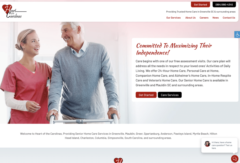 As home care website development continues to evolve, the partnership between Heart of the Carolinas and Approved Senior Network® showcases how innovation and compassion can merge to create meaningful impacts in the lives of seniors and their families.